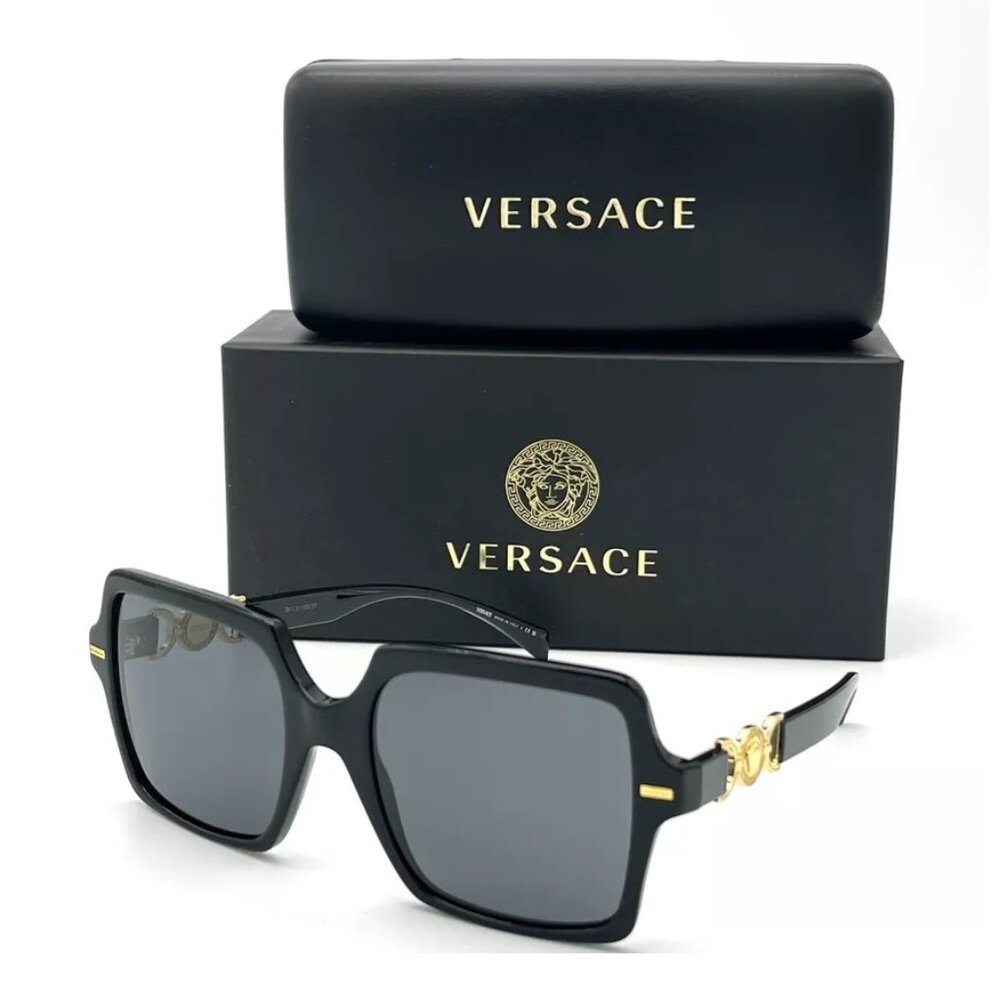 VERSACE VE4441 GB1/87 Black / Dark Gray 55m Sunglasses